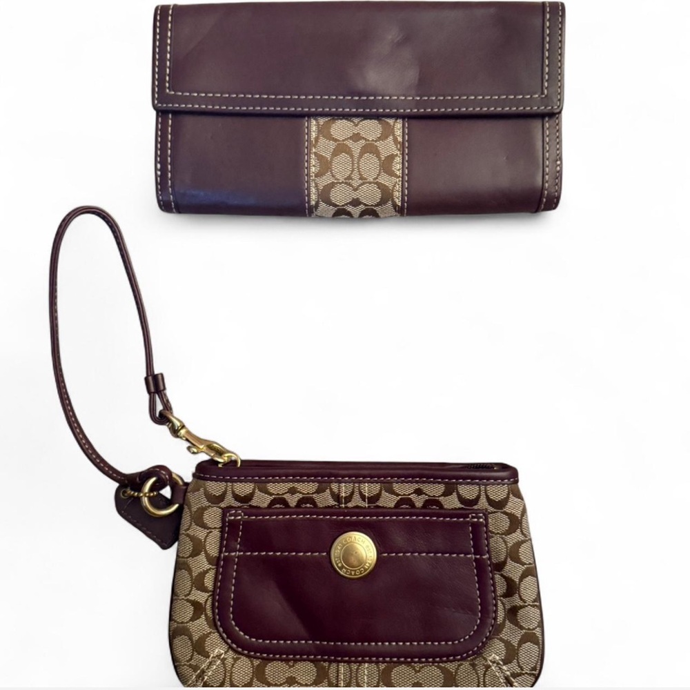 Purple Coach shoulder bag - Picture 3 of 5